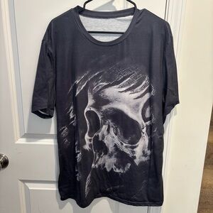 Black Skull Cool Graphic T-Shirt